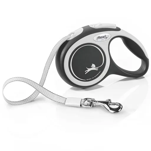 FLEXI New Comfort vodítko pre psov pásik čierna 1 ks, Veľkosť vodítka: XS - 3 m