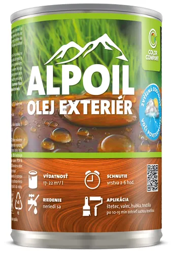 COLOR COMPANY ALPOIL - Exteriérový olej bezfarebný 2,5 l