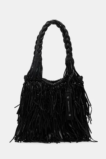 Kožená kabelka Karl Lagerfeld K/WEAVE