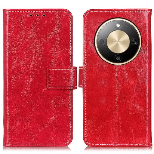 RETRO Peňaženkový obal Honor Magic8 Lite 5G červený