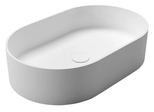 SAPHO - THIN umývadlo na dosku Rockstone, 55x35cm, biela mat WN205