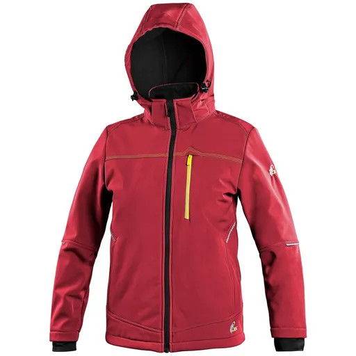 Canis (CXS) Detská softshellová bunda CXS STRETCH - Červená | 150 cm