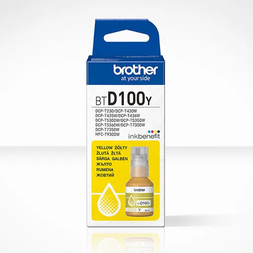 Brother originál ink BTD100Y, yellow, 5000str., 48.8ml, žltá