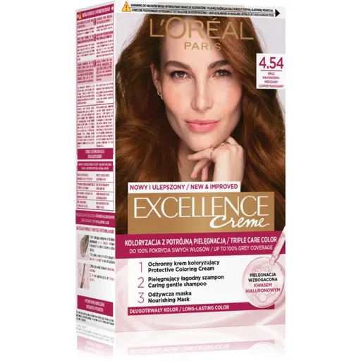 L’Oréal Paris Excellence Creme farba na vlasy odtieň 4.54 Copper Mahogany 1 ks