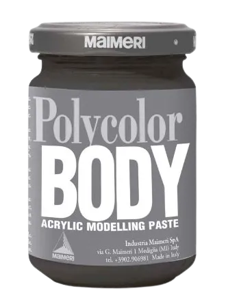 MAIMERI POLYCOLOR BODY - Modelovateľné akrylové pasty 803 - oceľová, 140 ml