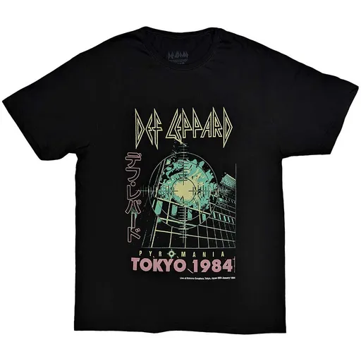 Def Leppard tričko Tokyo Šedá S