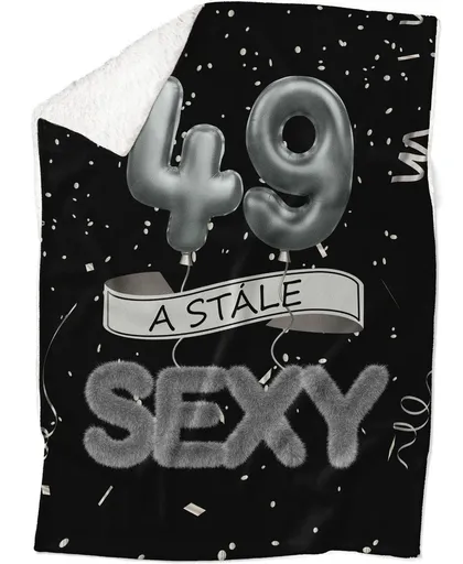 Deka Stále sexy – Čierna (vek: 49, Podšitie baránkom: ÁNO)