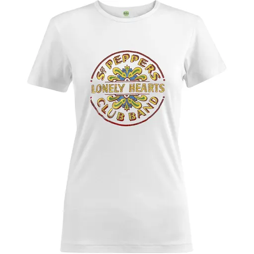 The Beatles tričko Sgt Pepper Drum Colour Biela XXL