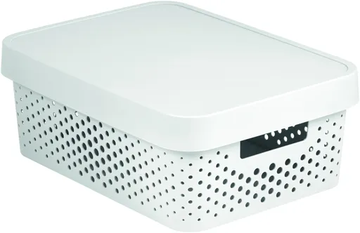 CURVER - Plastový box s vekom 11L, biely