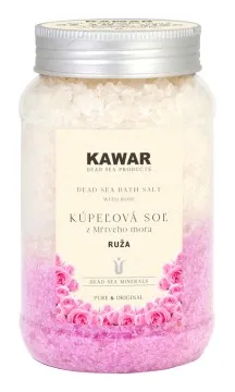 Kawar Kúpeľová soľ z Mŕtveho mora s vôňou ruže 500 g