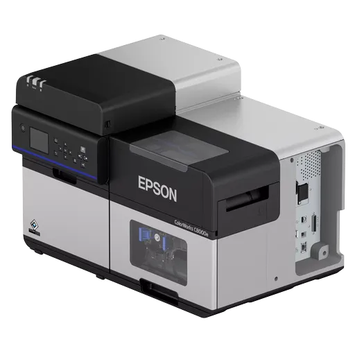 Epson ColorWorks C8000e (bk) C31CL02102BK, farebná tlačiareň štítkov, cutter, disp., USB, Ethernet, kit (USB), black, grey