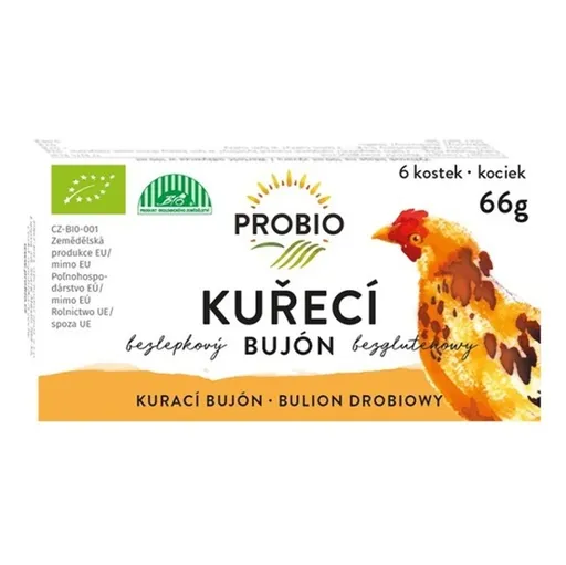 PROBIO Bujón kuracie kocky BIO 6 kusov