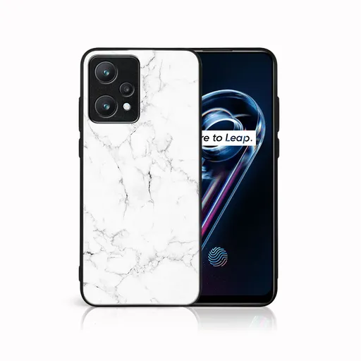 MY ART Ochranný obal Realme 9 Pro+ / Realme 9 -WHITE MARBLE (144)