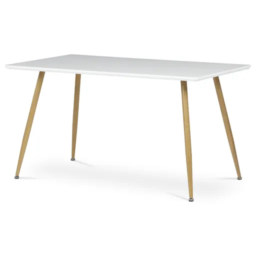 Jedálenský stôl 140 x 80 cm, biela