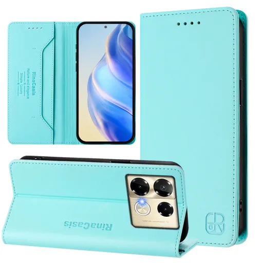 RINA Zaklápacie puzdro pre Infinix Note 40 Pro / 40 Pro+ 5G mentolové