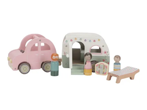 LITTLE DUTCH Auto s karavanom drevené