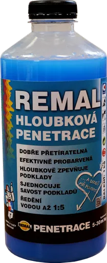Remal hĺbková penetrácia modrá - pod interierové farby 1 kg modrá
