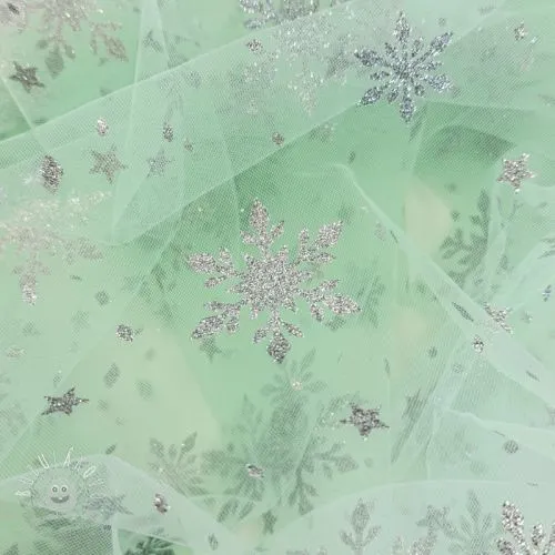 Tyl na TUTU Crystal mint