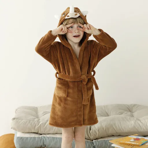 Detský župan dinosaurus s kapucňou