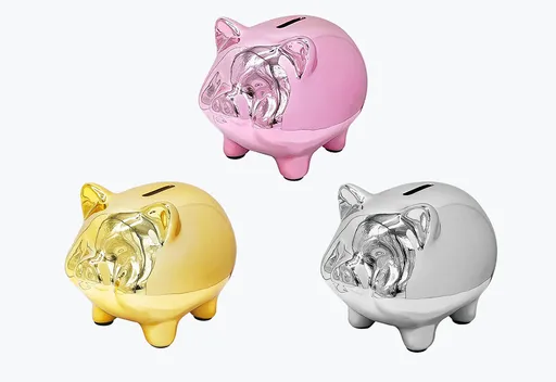 MAKRO - Pokladnička PRASIATKO rôzne farby, 10x13cm