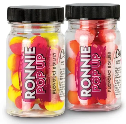 Chytil plávajúce boilie ronnie pop up 15 mm 35 g - jahoda chilli