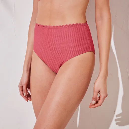 Plavkové maxi nohavičky Vilorio s vysokým pásom