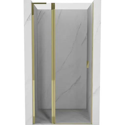 MEXEN/S - Mist L sprchové dvere krídlové 100, transparent, zlatá 8A4L-100-000-50-00