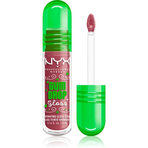 NYX Professional Makeup Gingerbaddie Land Gum Drop lesk na pery odtieň 02 Bubblegum Burst 1 ks
