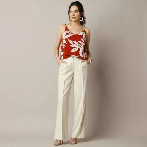 Široké vzdušné nohavice s prímesou ľanu