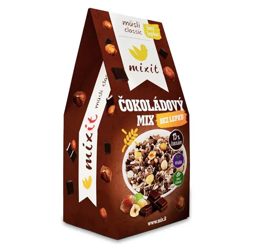 MIXIT Müsli classic čokoládový mix bez lepku 430 g