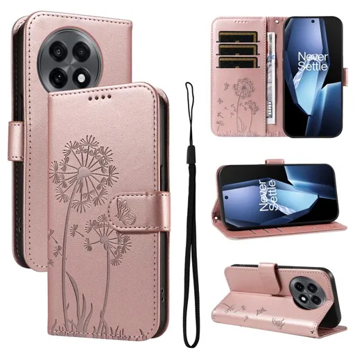 ART DANDELION Peňaženkové puzdro pre OnePlus 13R 5G ružové