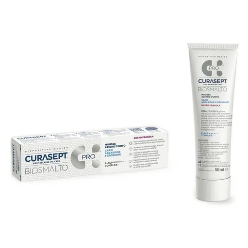 CURASEPT Biosmalto mousse abrázia & erózia jahoda 50 ml