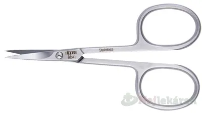 NIPPES nerezové nožničky na kožu zahnuté 9cm