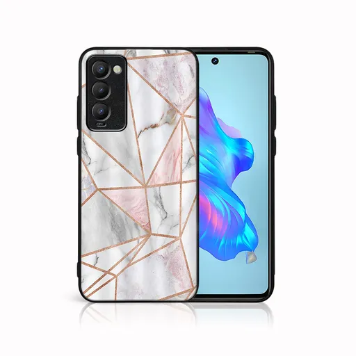 MY ART Ochranný obal pre Tecno Camon 18  PINK MARBLE (143)