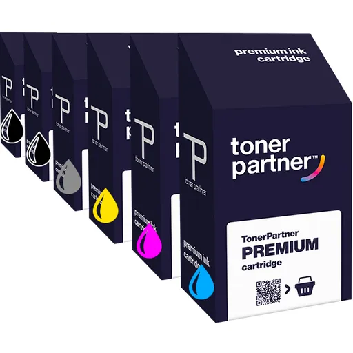 MultiPack HP C9370A, C9371A, C9372A, C9373A, C9374A, C9403A - kompatibilná cartridge HP 72, čierna + farebná, 6x130ml
