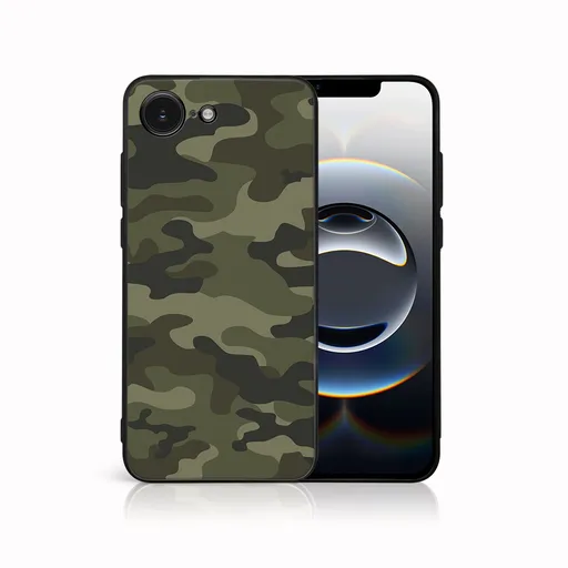 MY ART Ochranný kryt pre Apple iPhone 16e GREEN CAMO (235)