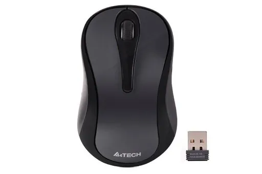 A4tech Myš G3-280N, V-Track, bezdrôtová optická myš, 1200 DPI, 2.4GHz, Sivá