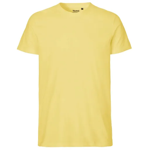 Neutral Pánske tričko Fit z organickej Fairtrade bavlny - Dusty yellow | XL
