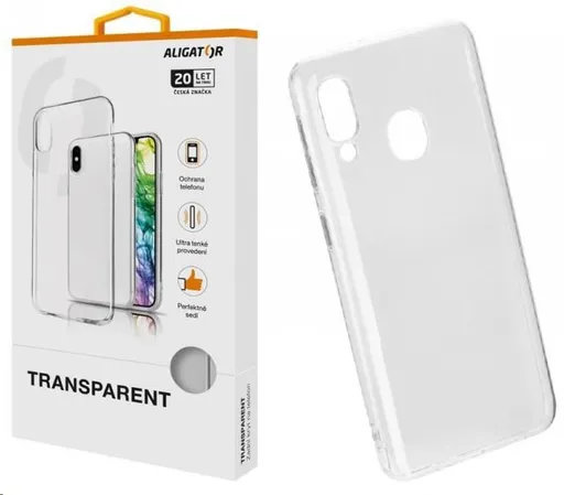 Aligator púzdro Transparent pre Samsung Galaxy A20e