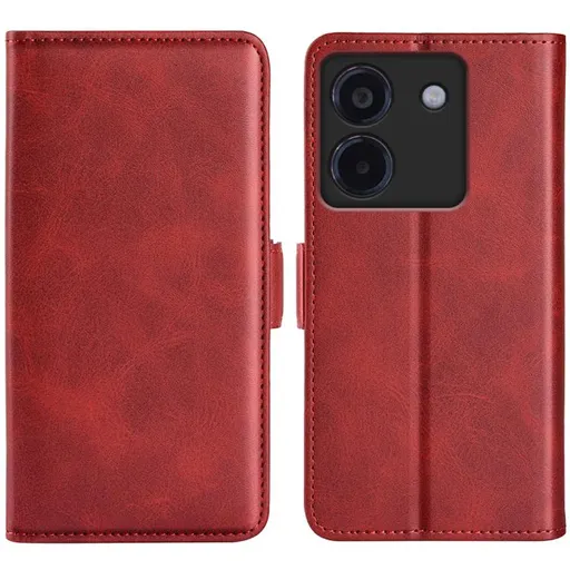 SIDE Peňaženkové puzdro pre Xiaomi Poco M7 Pro 5G červené