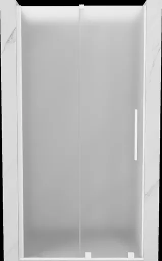 MEXEN/S - Velár posuvné sprchové dvere 120, dekor, biela 871-120-000-31-20