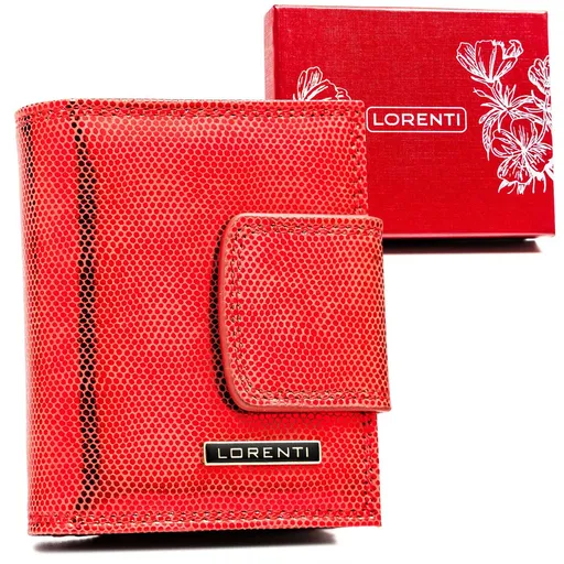Štýlová, kožená dámska peňaženka so zapínaním a háčikom - Lorenti