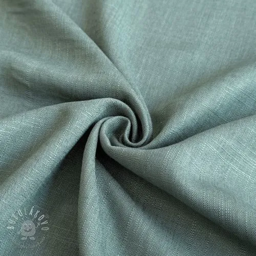 Viskóza s ľanom PREMIUM dark old green