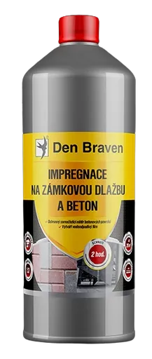DEN BRAVEN - Impregnácia na zámkovú dlažbu a betón 1 l transparentná