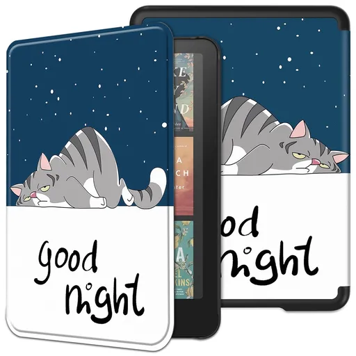 ART Zaklápacie puzdro pre Amazon Kindle Paperwhite 2024 / Kindle Colorsoft Signature Edition LAZY CAT