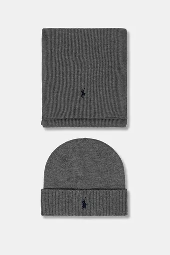 Vlnená čiapka a šál Polo Ralph Lauren