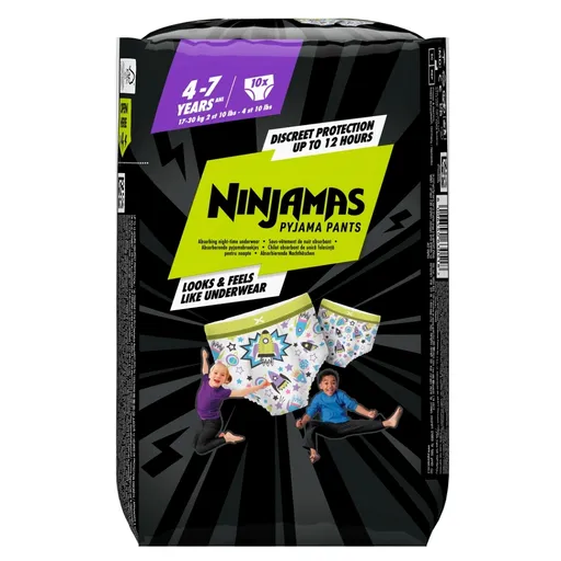 PAMPERS Ninjamas pants S7 Space 17-30 kg 10 kusov
