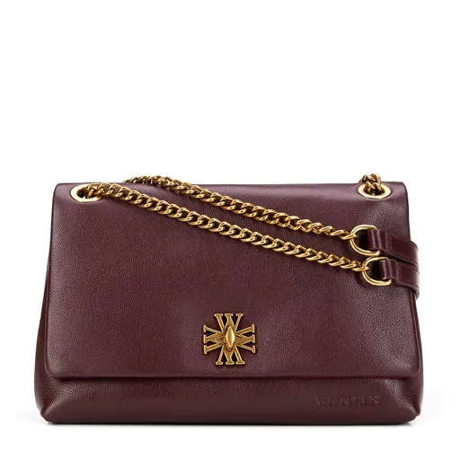 Bordová dámska kožená crossbody kabelka – nadčasová elegancia a štýl 101-4E-606-3