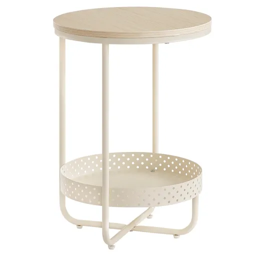 Odkladací stolík E1015 CRM, krémová