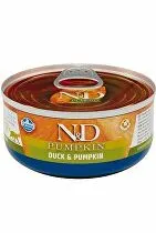 N&D CAT PUMPKIN Adult Kačica a tekvica 70g 1 + 1 Zadarmo